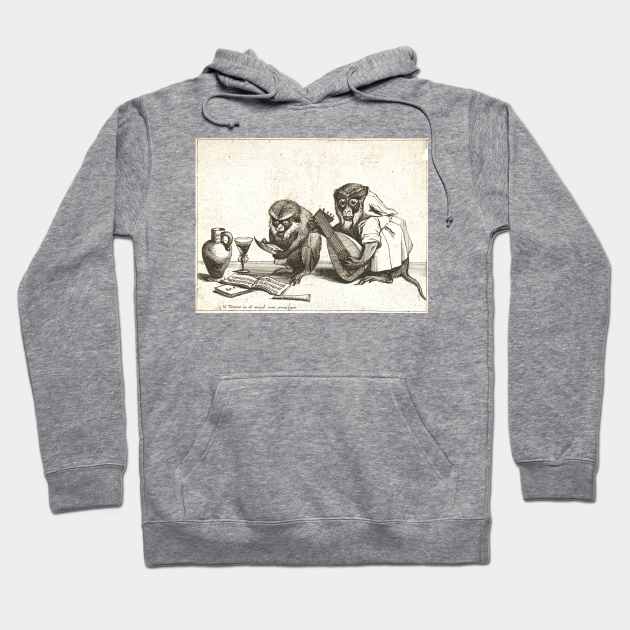 Monkeys Music Hoodie by pocketlama